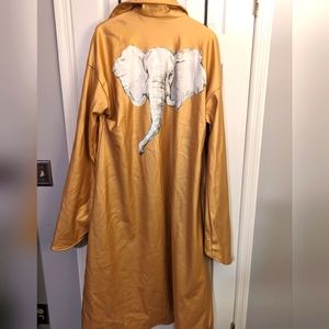 Gold cape coat
